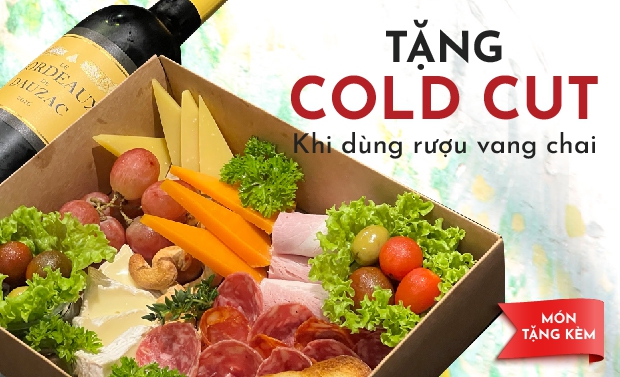Mua Cold Cut giảm ngay 10% hoá đơn rượu