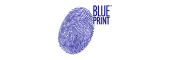 logo blue print