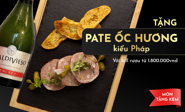 Tặng món Pate Ốc Hương kiểu Pháp